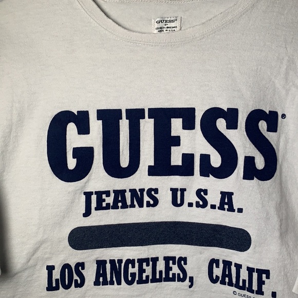 1993 Vintage Guess Cropped Tee - Picture 2 of 5